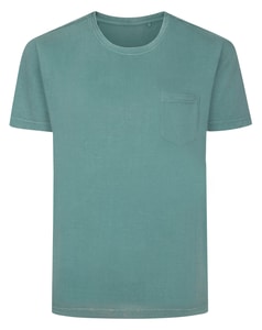 Bigdude Stückgefärbtes T-Shirt Grün Größe L