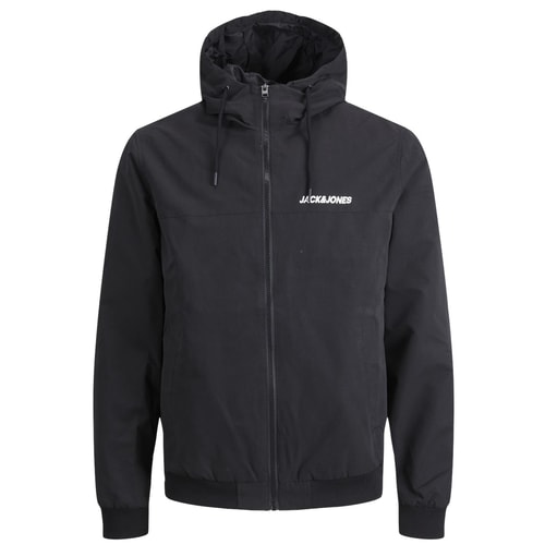 Jack & Jones Bomberjacke mit Kapuze, Schwarz