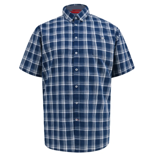 D555 Morris Check Button Down Collar Shirt
