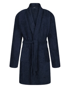 Bigdude Frottee Bademantel Blau
