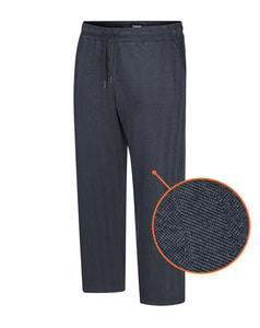Bigdude Fischgrät-Jogginghose Marineblau