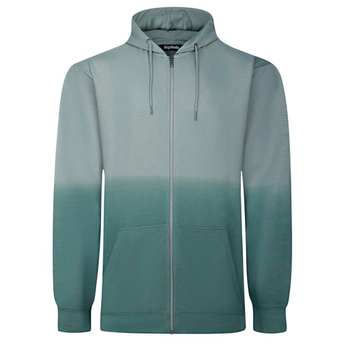 Bigdude Ombre Zip Hoody Grün