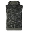 Camo Weste mit Kapuze Khaki