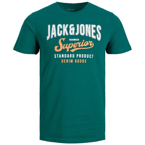 Jack & Jones Superior Logo T-Shirt Sturmgrün