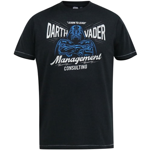 D555 Solo Offizielles Star Wars Management T-Shirt Schwarz Meliert