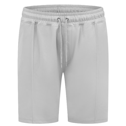 D555 Turner Stretch-Piqué-Shorts mit elastischem Bund, Stein
