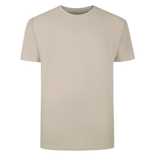 Bigdude Strukturiertes T-Shirt Stein