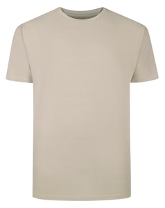 Bigdude Strukturiertes T-Shirt Stein