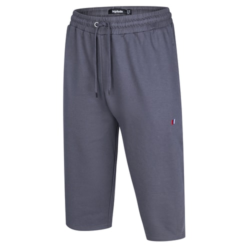 Bigdude 3/4-Jogginghose mit Logo, Anthrazit