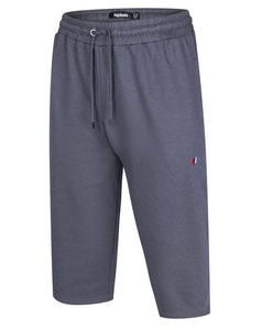 Bigdude 3/4-Jogginghose mit Logo, Anthrazit