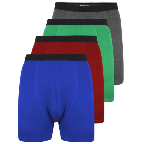 Bigdude 4er-Pack Jersey Boxershorts 