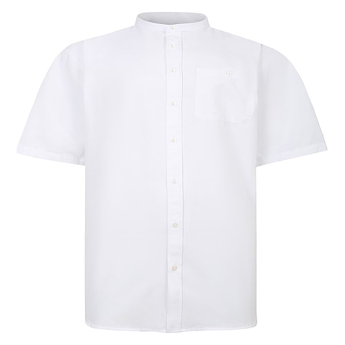 Espionage Oxford Grandad Hemd Weiß