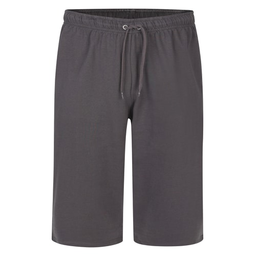 Bigdude – Leichte, verkürzte Loopback-Jogginghose in Anthrazit
