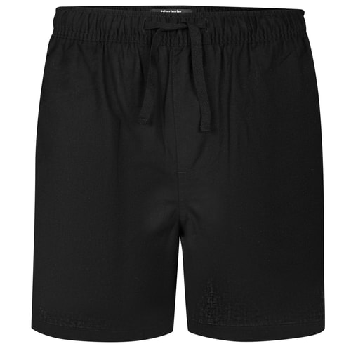 Bigdude Leinenmix-Shorts Schwarz