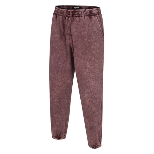 Bigdude Acid Wash Jogginghose Burgunderrot