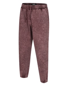 Bigdude Acid Wash Jogginghose Burgunderrot