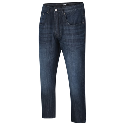 Bigdude Non-Stretch-Jeans mit gerader Passform, Raw Wash