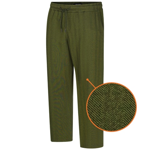 Bigdude Fischgrät-Jogginghose, Dunkelkhaki
