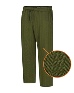 Bigdude Fischgrät-Jogginghose, Dunkelkhaki