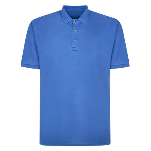 Bigdude Wash Effect Polo Indigo