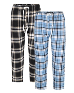 Bigdude gewebte Waffel-Pyjamahosen, Doppelpack, Blau