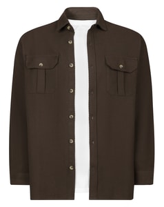 Bigdude Heavy Twill Overshirt Braun