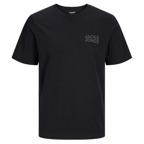Jack & Jones T-Shirt mit kleinem Logo, schwarz