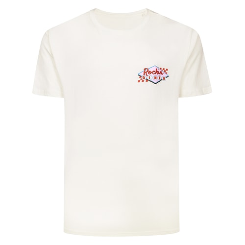 Bigdude Rockin Diner Rückendruck T-Shirt Creme