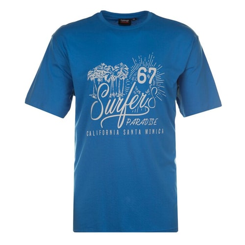 Espionage T-Shirt mit Surfers 67 Print Blau