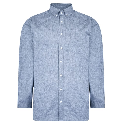 Bigdude Chambray Hemd Hellblau