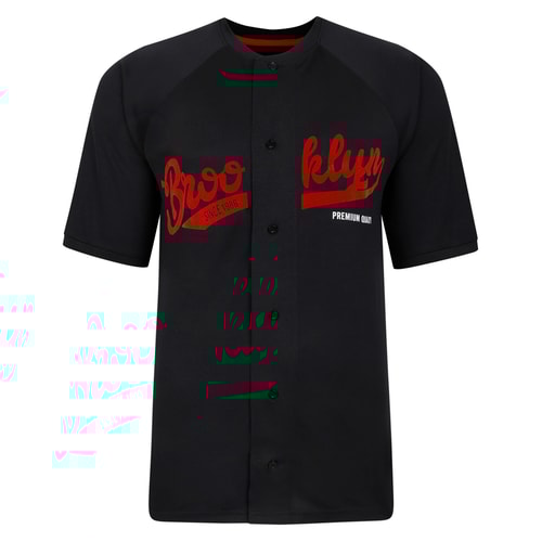 Bigdude Baseballtrikot, Schwarz