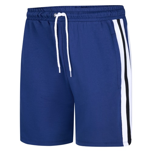 Bigdude Shorts mit Kontrastband und Schlaufenrücken, Mitternachtsblau