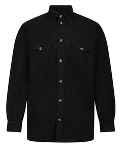 Bigdude Jeanshemd Schwarz