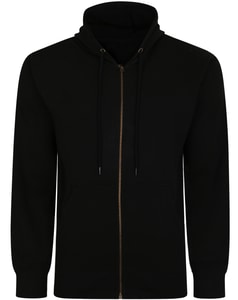 Bigdude Original Full Zip Hoody Schwarz Groß