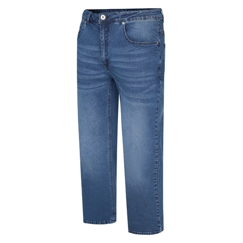 Bigdude Washed Stretch Jeans Mid Blue Wash