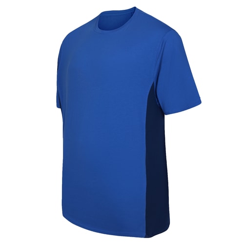 Bigdude T-Shirt mit Seitenpanel, Dunkelblau/Marineblau