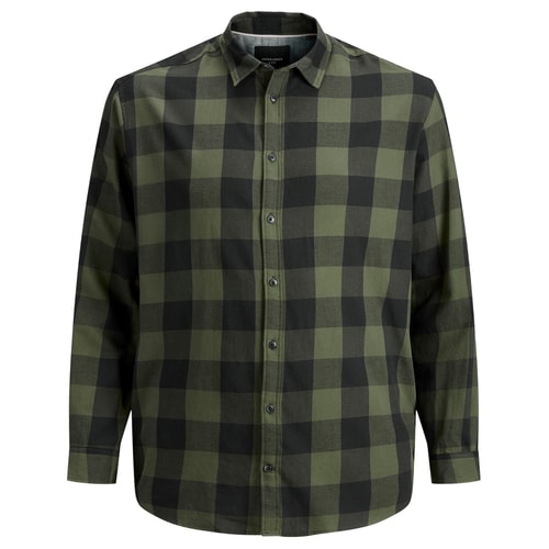 Jack & Jones Langarm-Twillhemd Dusty Olive