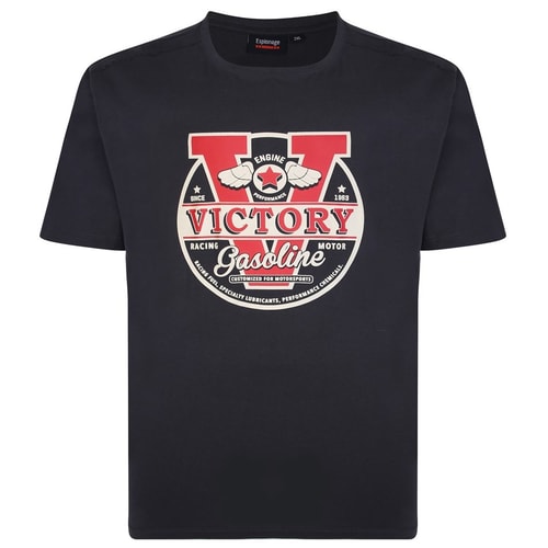 Spionage Signature Victory Print T-Shirt Anthrazit