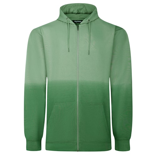 Bigdude Ombre Zip Hoody Grün