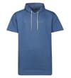KurzarmHoodie, Dunkelblau meliert