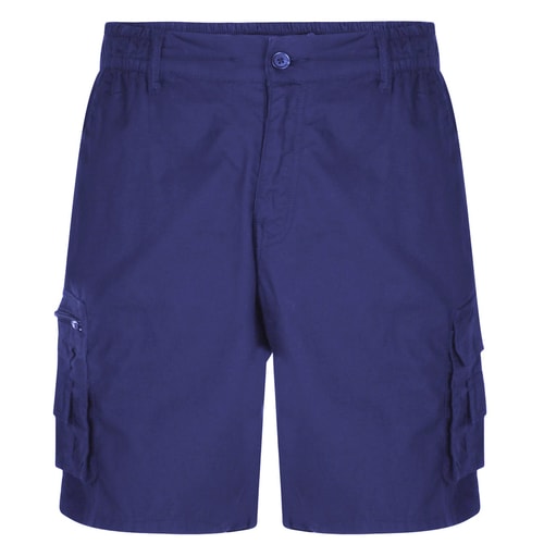 Bigdude Leichte Cargo-Shorts mit Gummizug in der Taille Marineblau