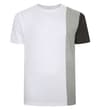 Vertical Colour Block TShirt Weiß
