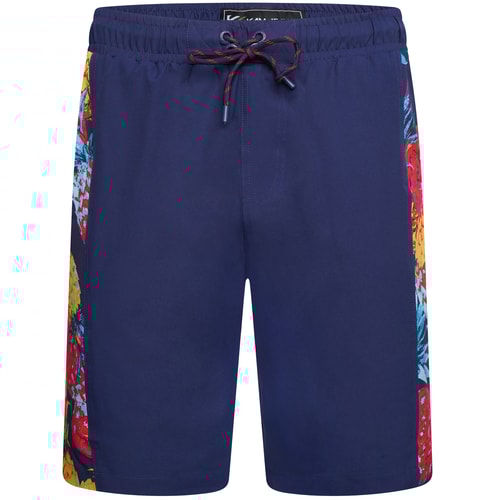 KAM – Schwimmhose mit Ananas-Print, Marineblau
