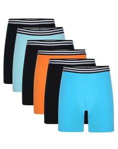 Bigdude Boxershorts mit Streifenbund, 6er-Pack, Multi
