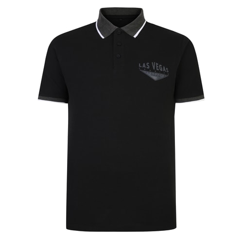 Bigdude Las Vegas Pique Polo Schwarz