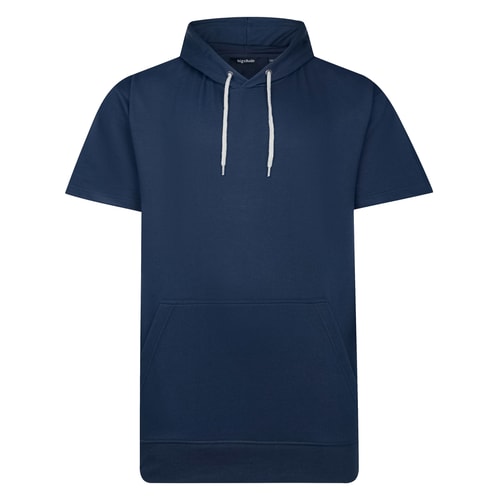 Bigdude Kurzarm-Hoodie, Marineblau, Größe L
