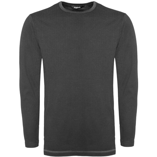 Bigdude Thermo Langarm Shirt Grau Tall Fit