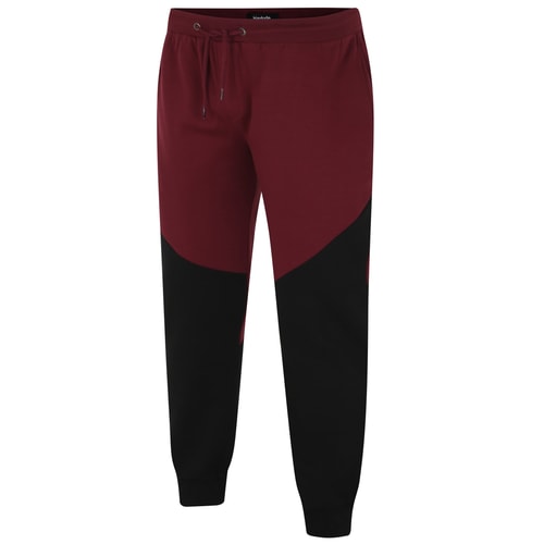 Bigdude Cut & Sew Jogginghose Burgund/Schwarz