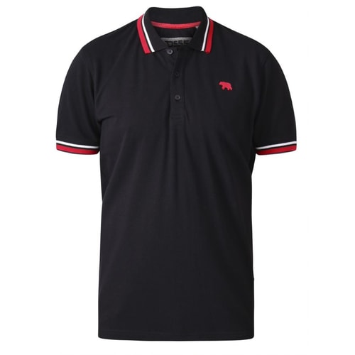 D555 Allante Piqué Poloshirt Schwarz