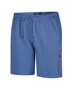 Bigdude Fleece-Shorts mit Seiteneinsatz, Staubblau